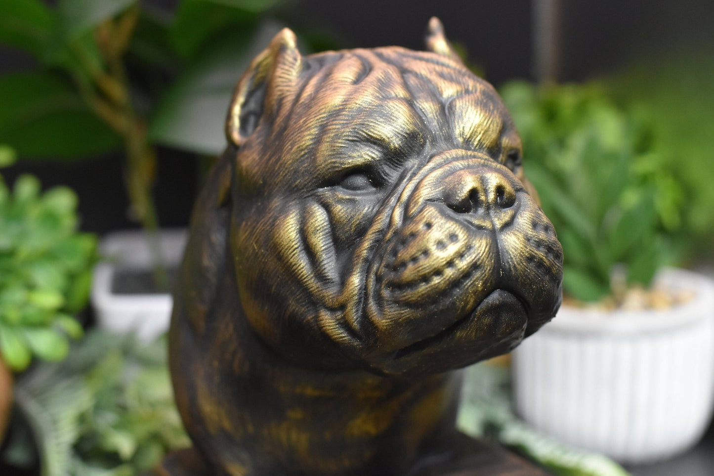 American Bully Bust Figurine, American Bully Dog Gift, American Bully Gift, American Bully Owner, Gift For Dog Owner, Dog Lover Gift - Furever Figures