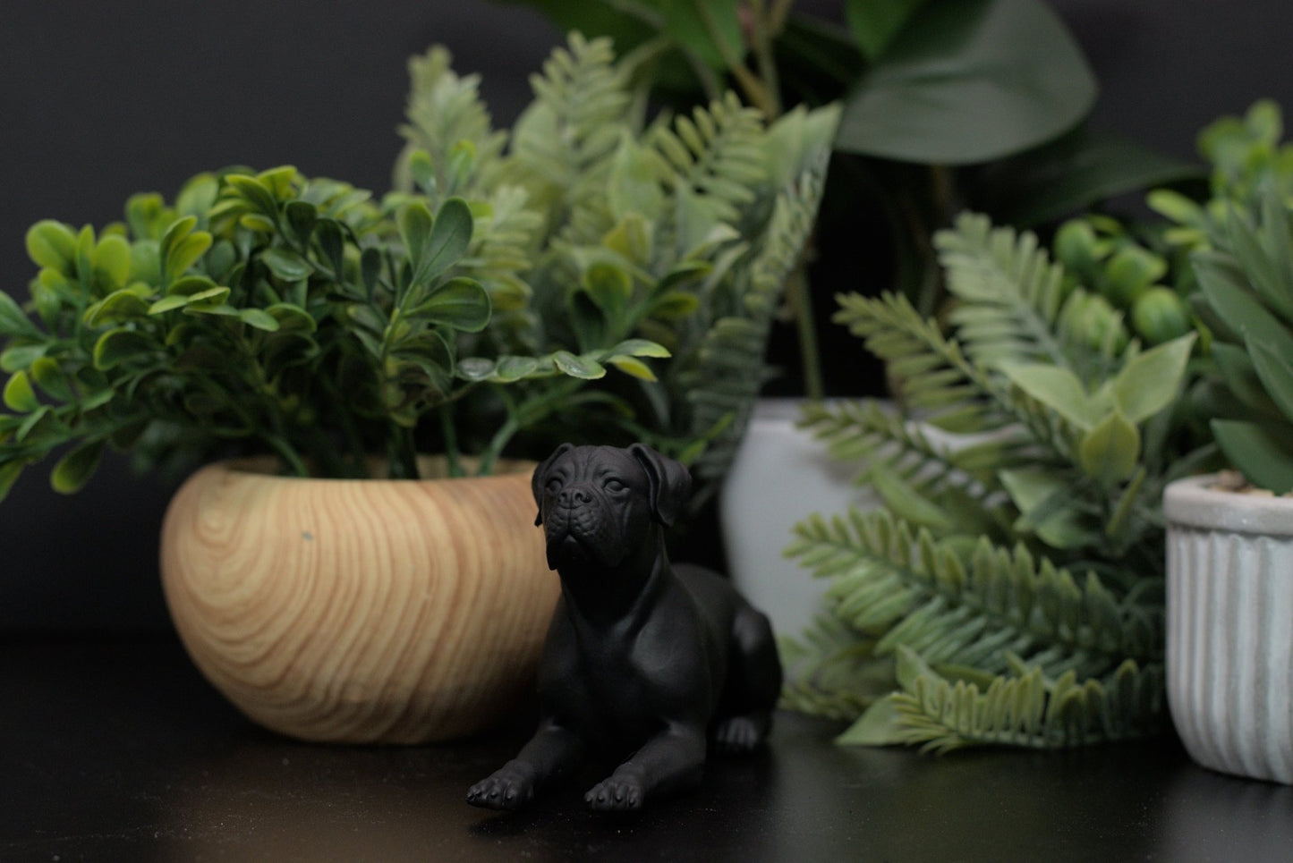 Boxer Laying Down Statue - Furever Figures