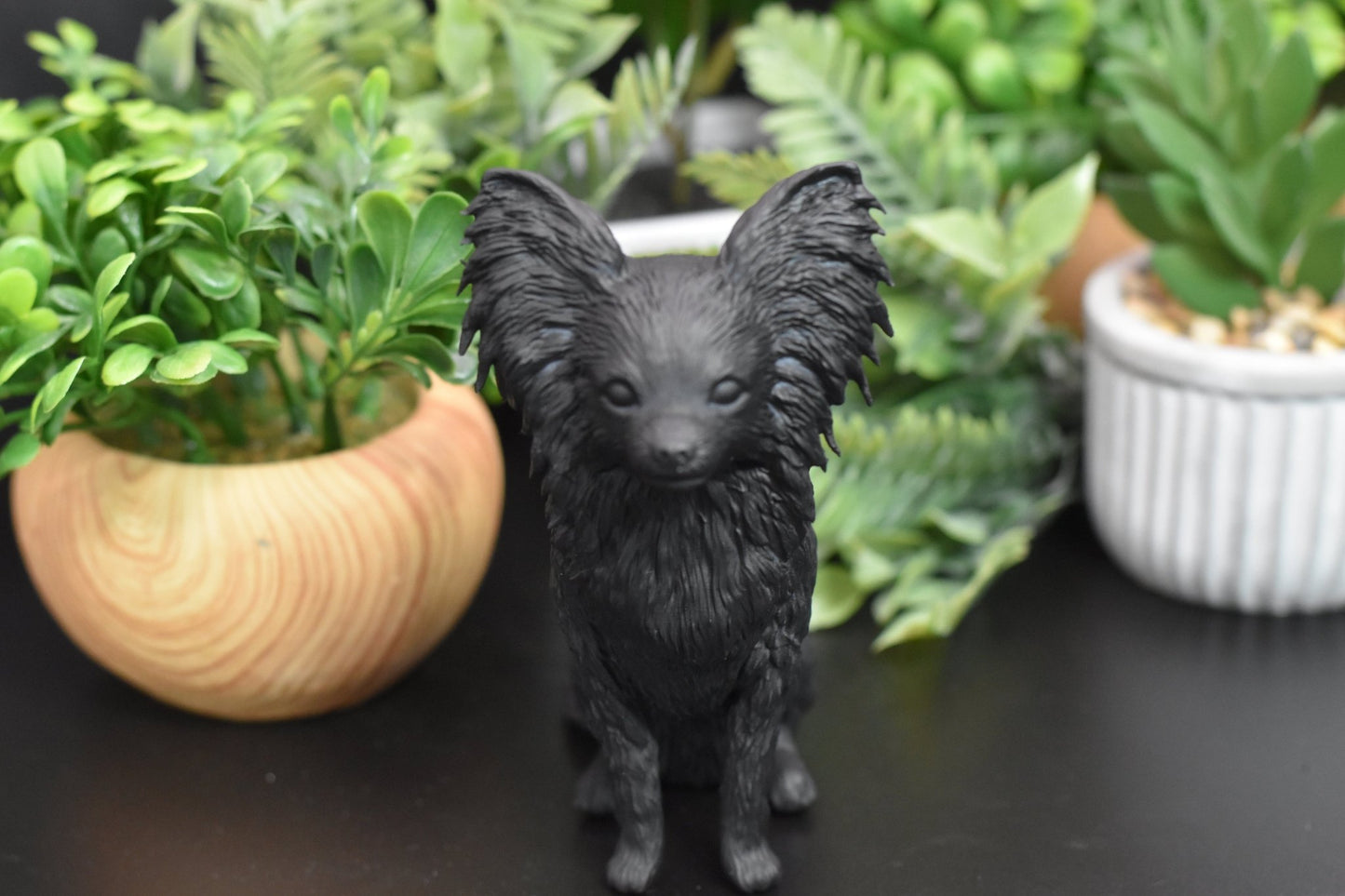 Papillon Sitting Statue - Furever Figures