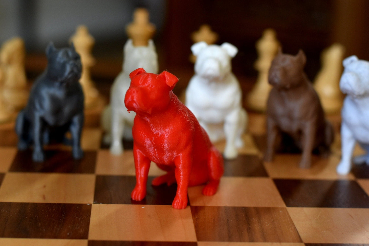 Pit Bull Sitting Statue - Furever Figures