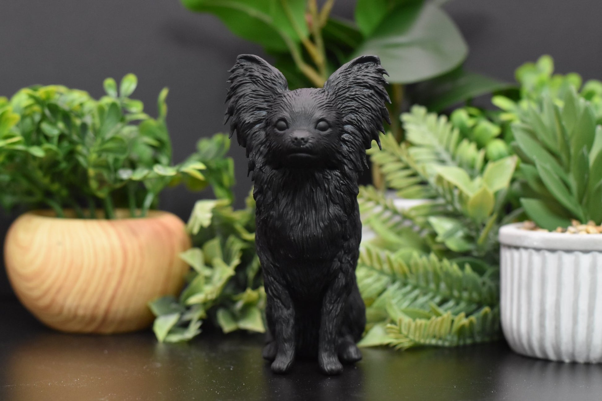 Papillon Sitting Statue - Furever Figures
