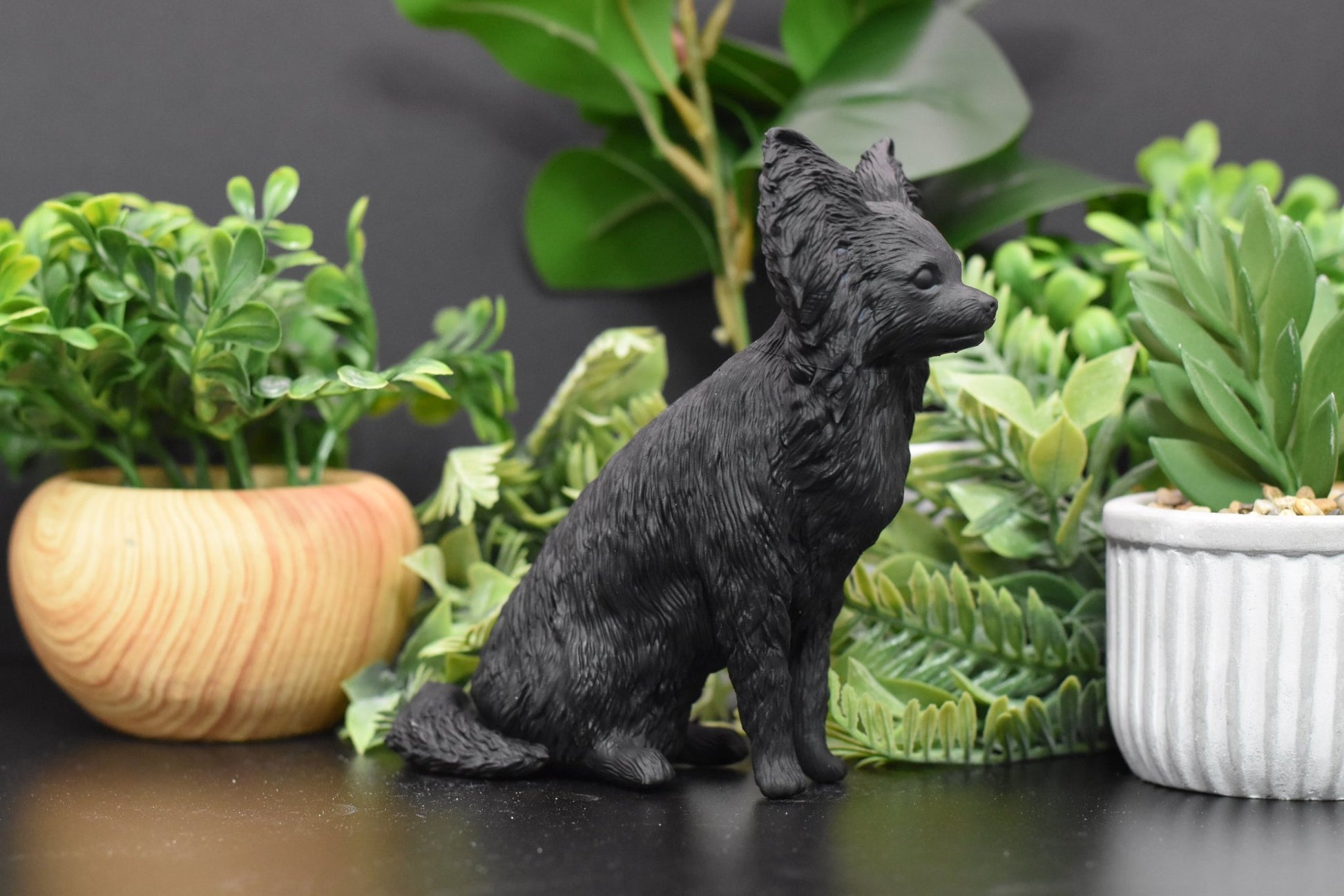 Papillon Sitting Statue - Furever Figures