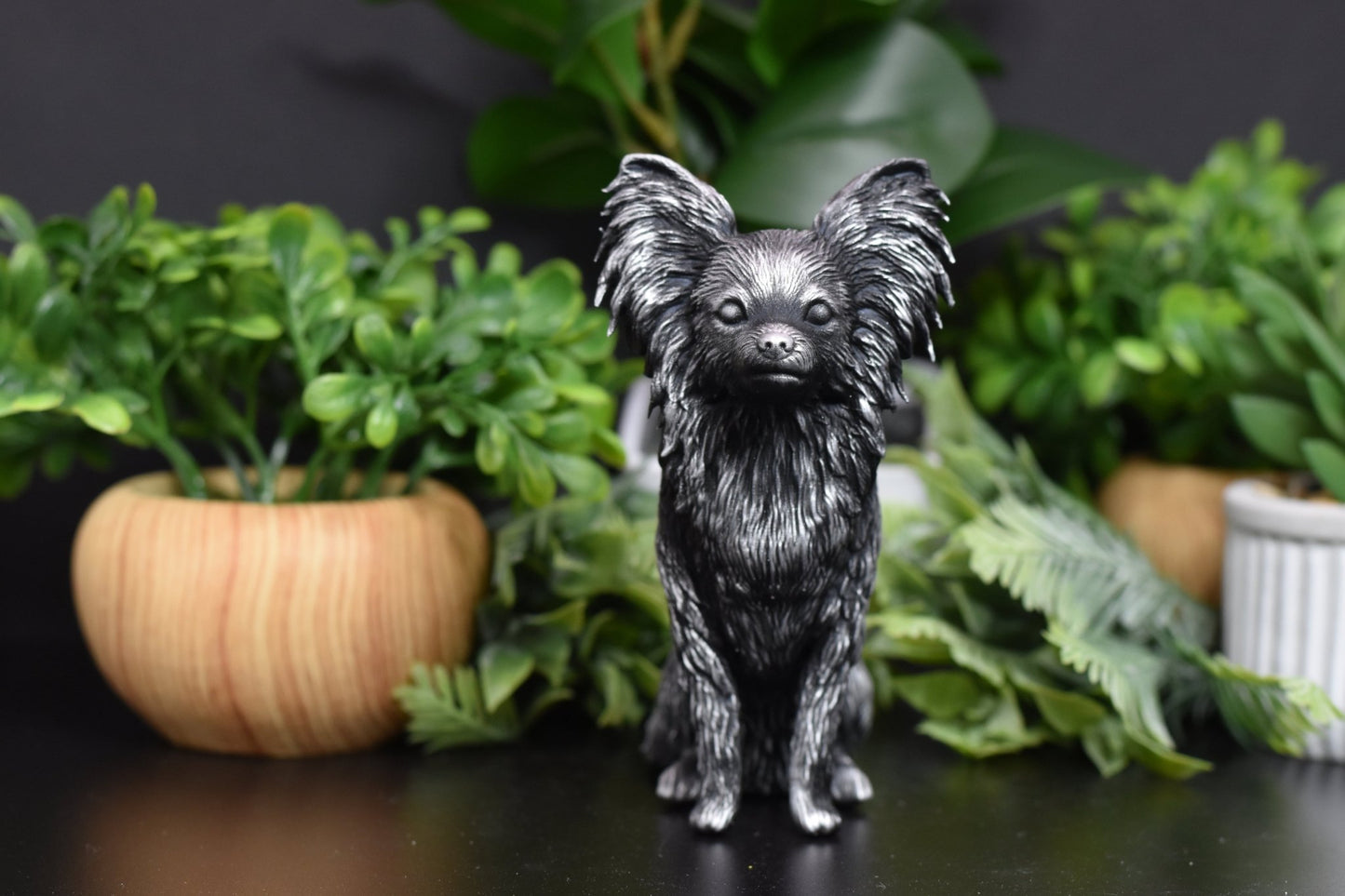 Papillon Sitting Statue - Furever Figures