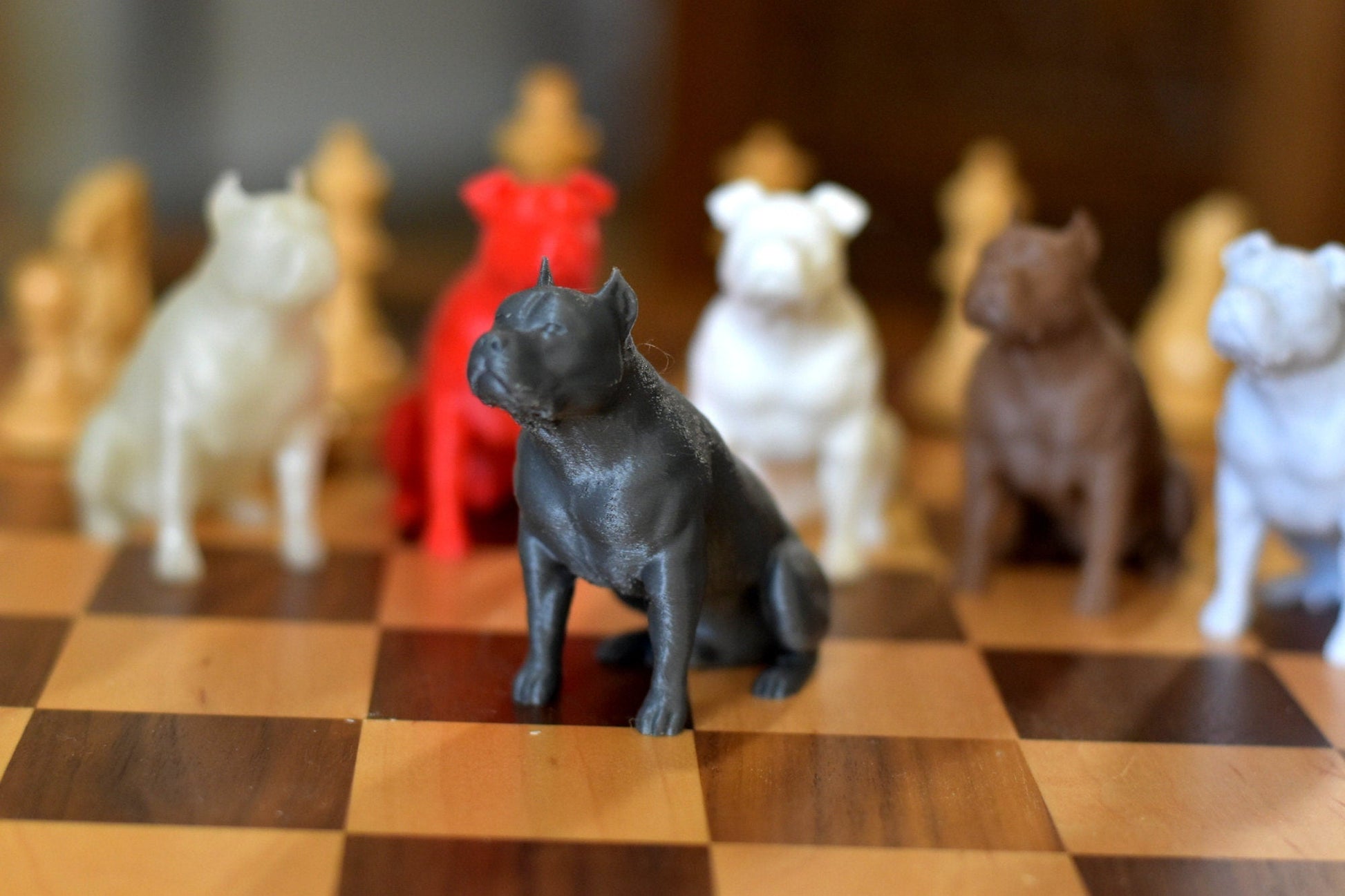 Pit Bull Sitting Statue - Furever Figures