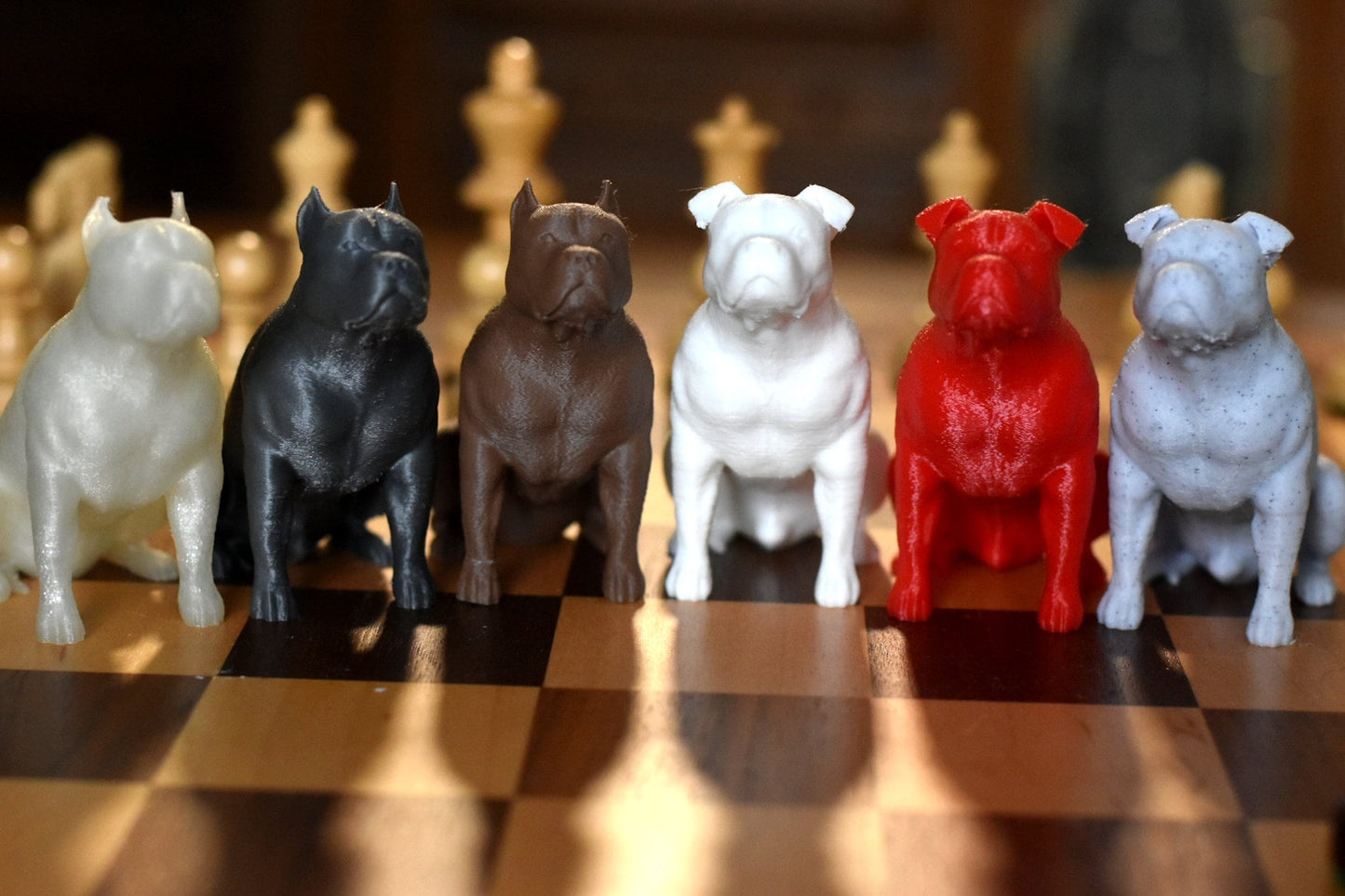 Pit Bull Sitting Statue - Furever Figures