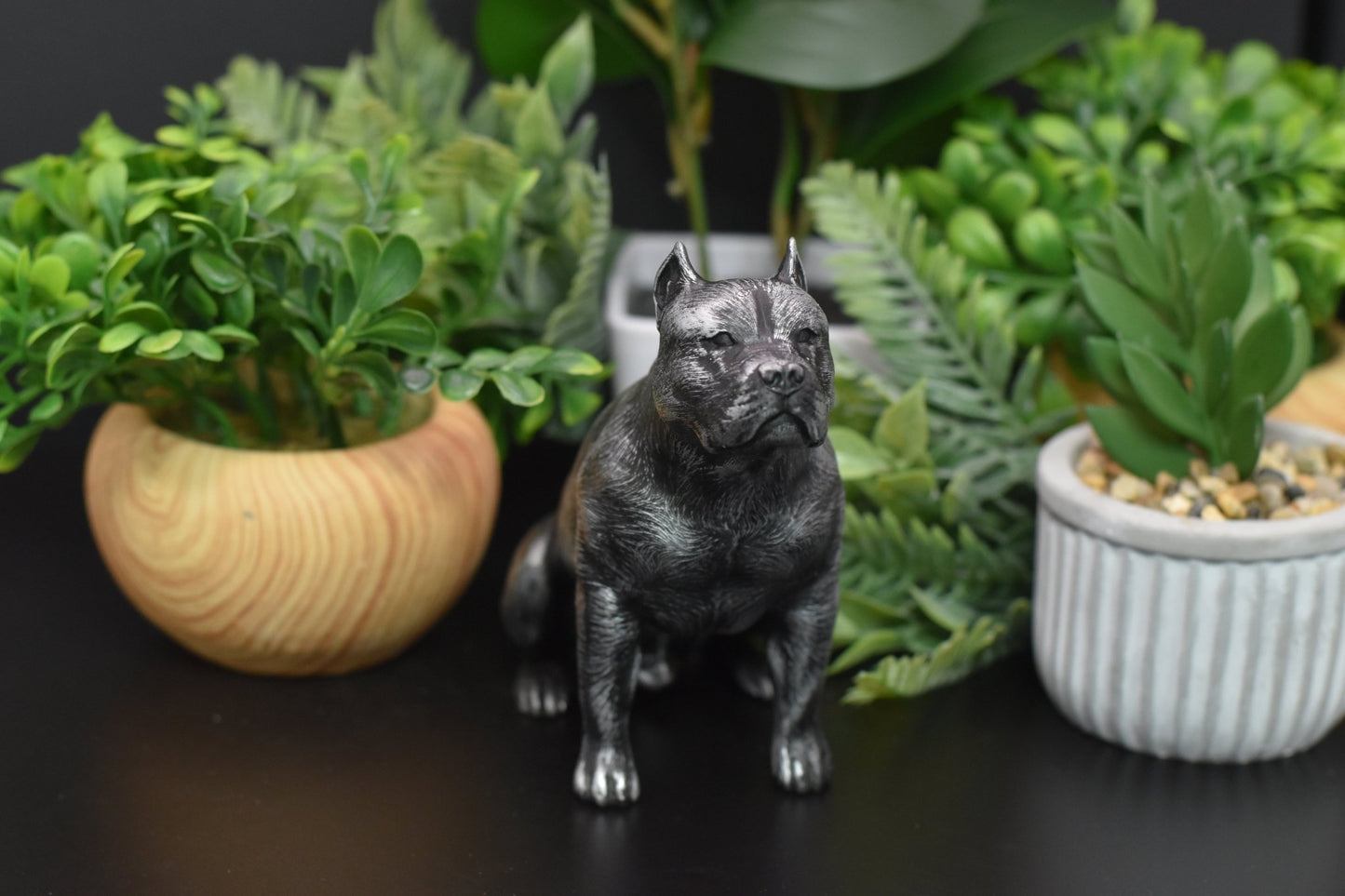 Pit Bull Sitting Statue - Furever Figures