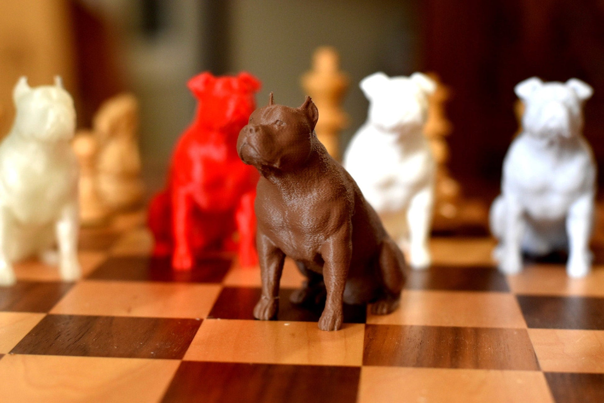 Pit Bull Sitting Statue - Furever Figures