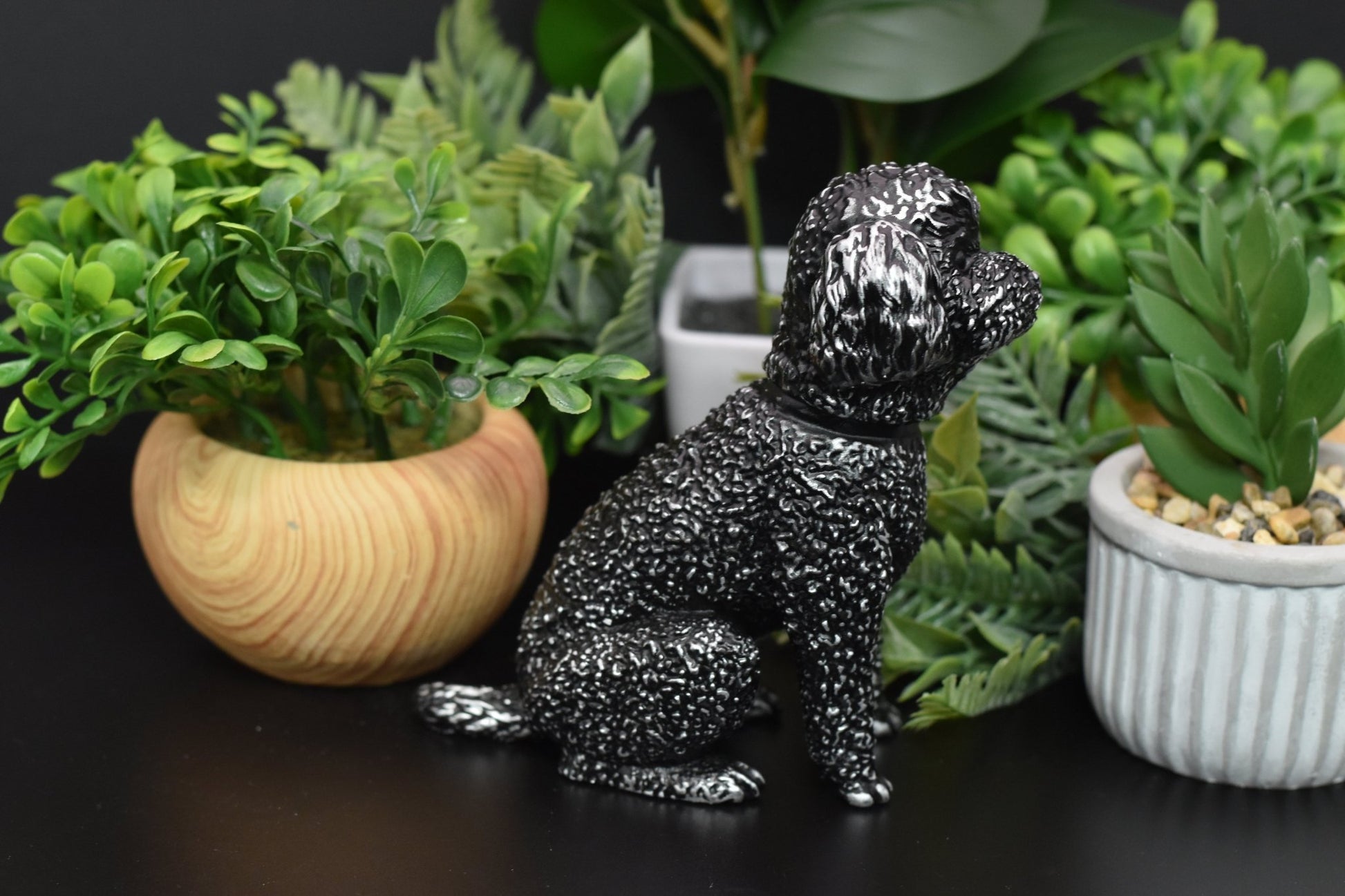 Poodle Sitting Statue - Furever Figures